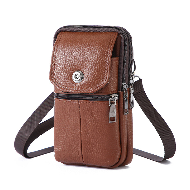 Leather Work Bag Men - Crossbody Sling Bag for Men –