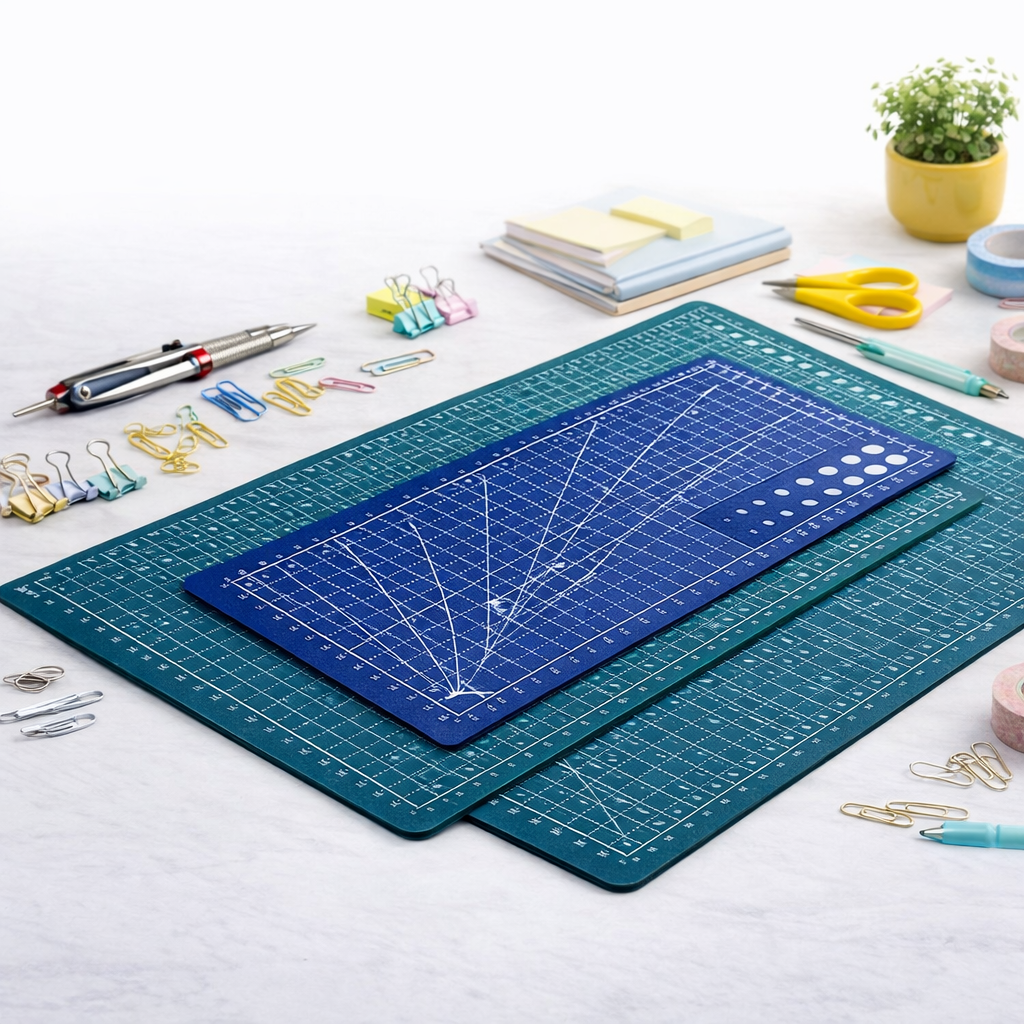 Leatherwork Mallet - Durable Double-Sided PVC Cutting Mat, Non-Slip