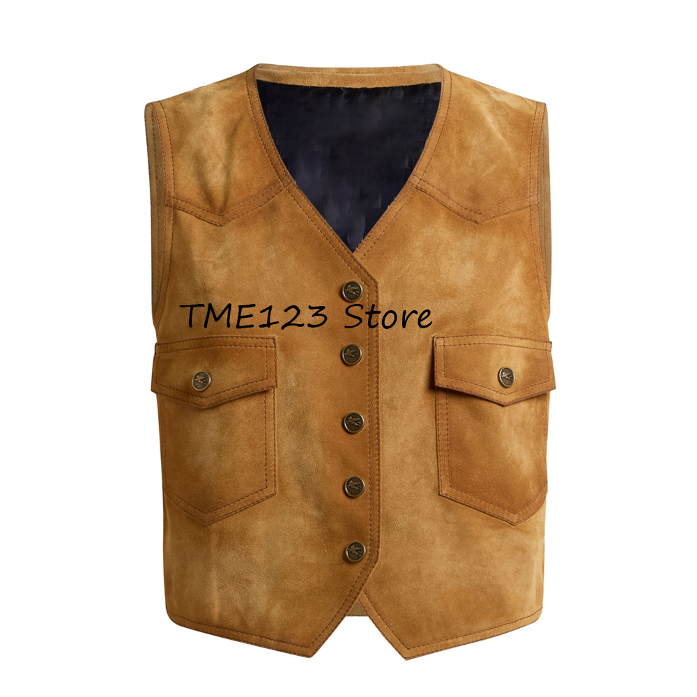 Men's Vest Work Vest Summer Si - Leather Work Vest For Men avaliação e preço