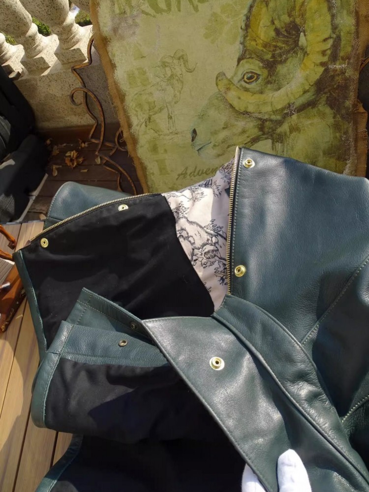 Mens Genuine Cow Leather Jacke - Leather Work Jacket avaliação e preço