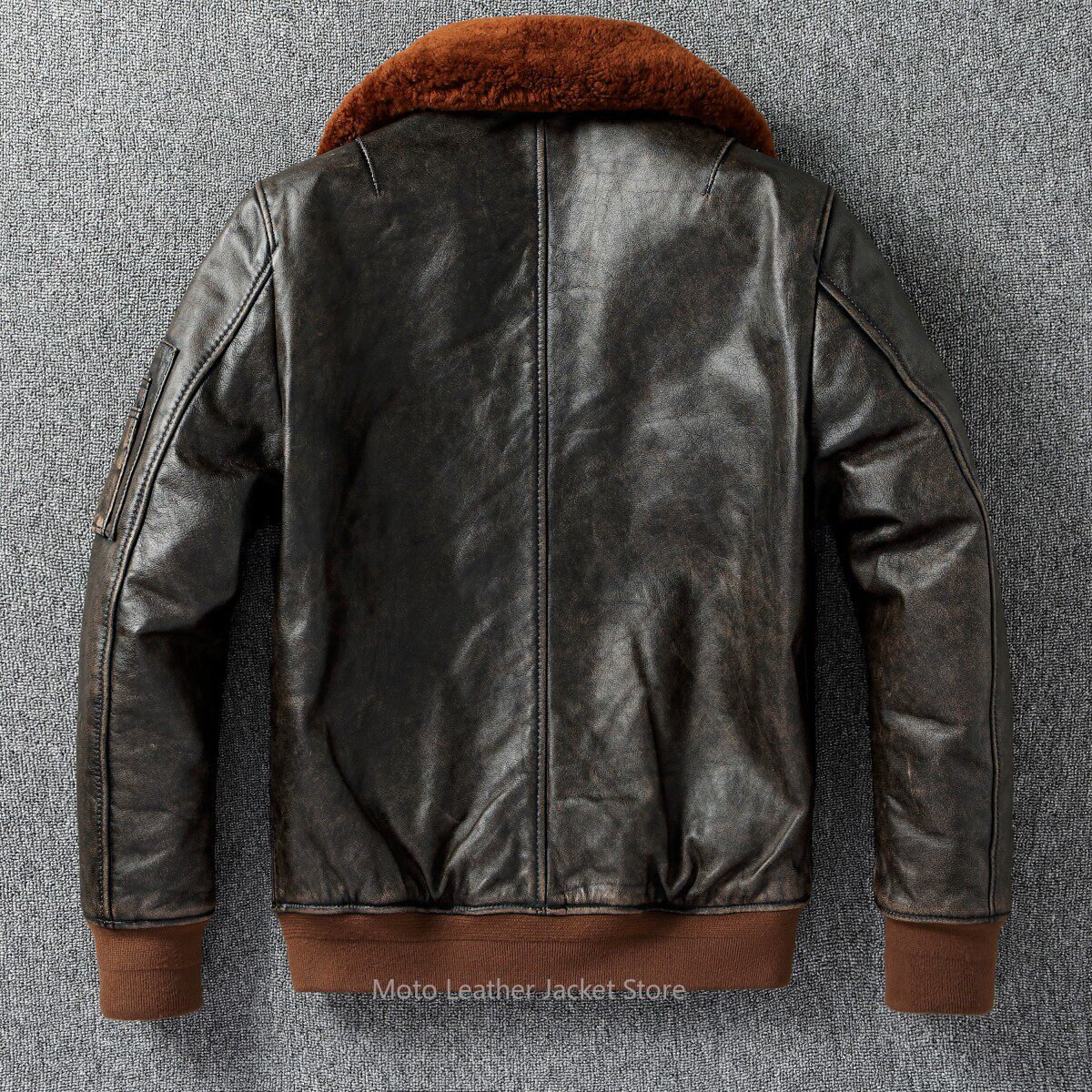 B-15 Flight Jacket Quilted Gen - Leather Work Jacket avaliação e preço