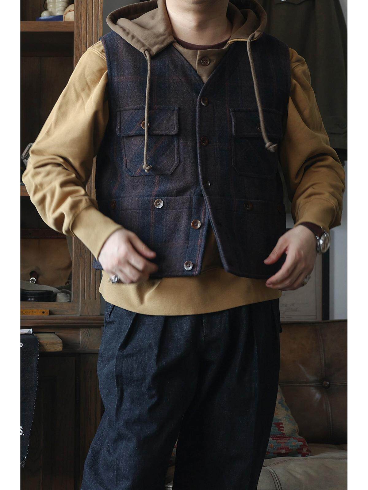 Secondorder FW24 6 Pockets Wor - Leather Work Vest For Men avaliação e preço