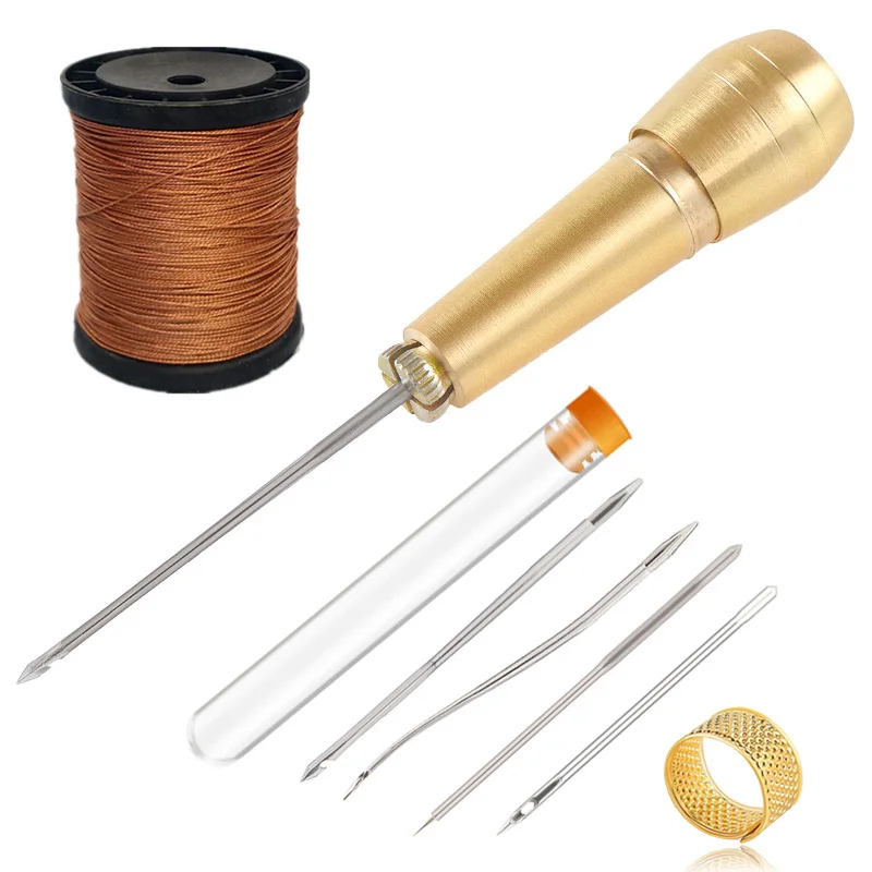 Leather Sewing Kit DIY Leather - Leatherwork Needles avaliação e preço