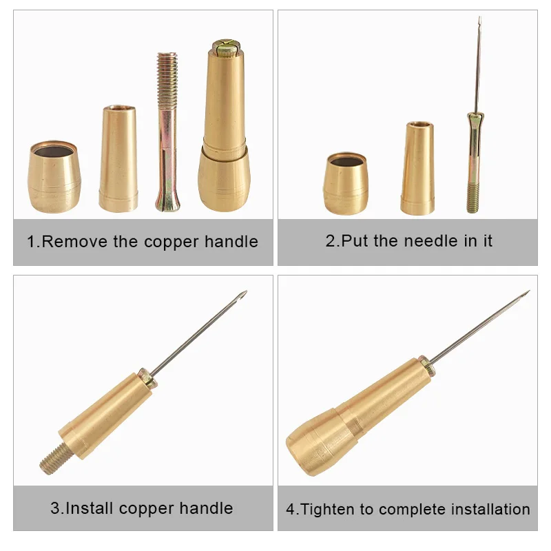 Leather Sewing Kit DIY Leather - Leatherwork Needles avaliação e preço