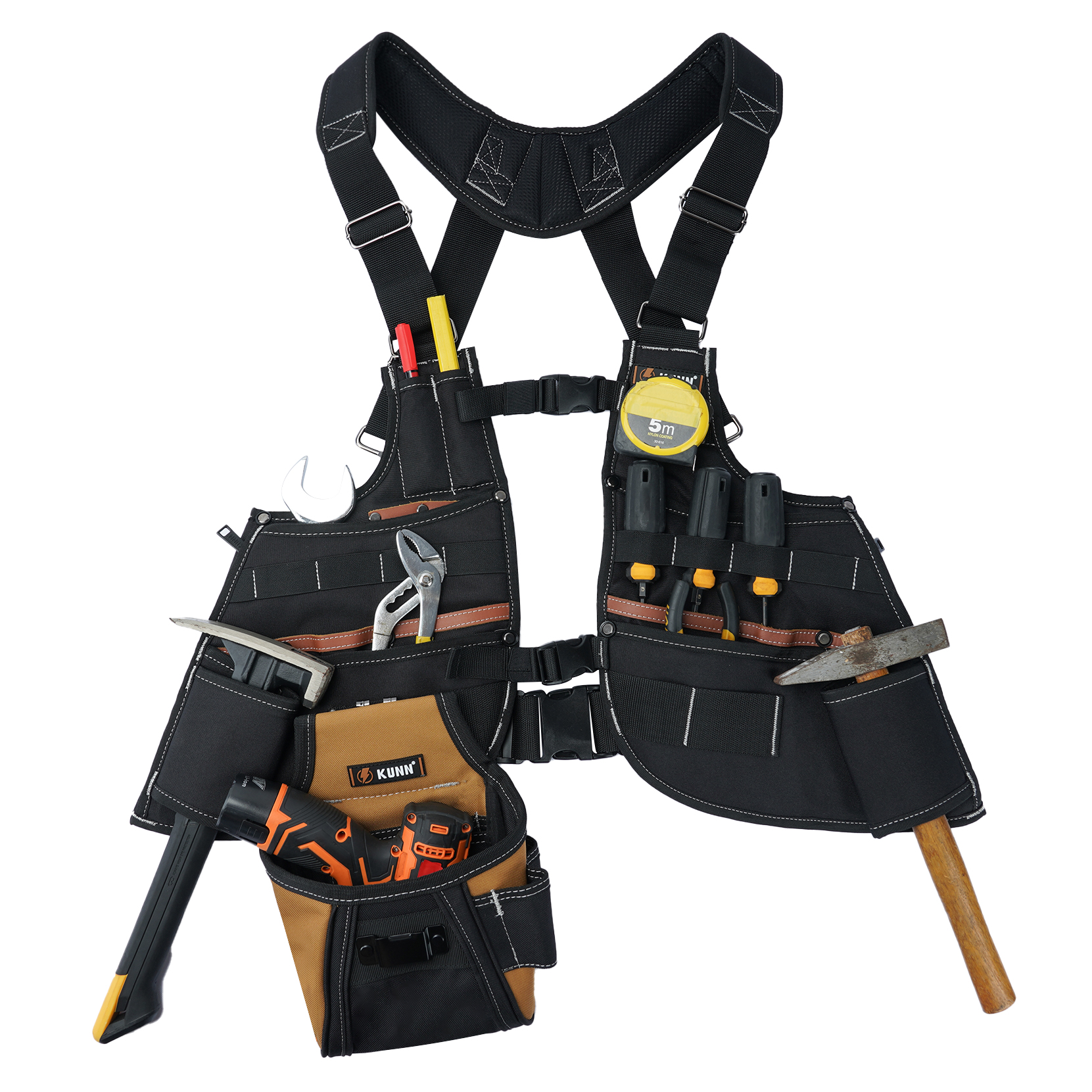 Leather Tool Vest for Men – Ad - Leather Work Vest For Men avaliação e preço
