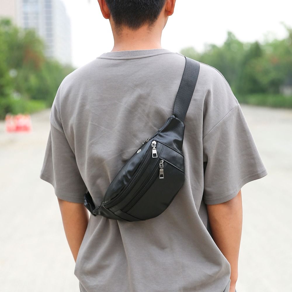 Multifunctional Crossbody Cash - Leather Work Bag Men avaliação e preço