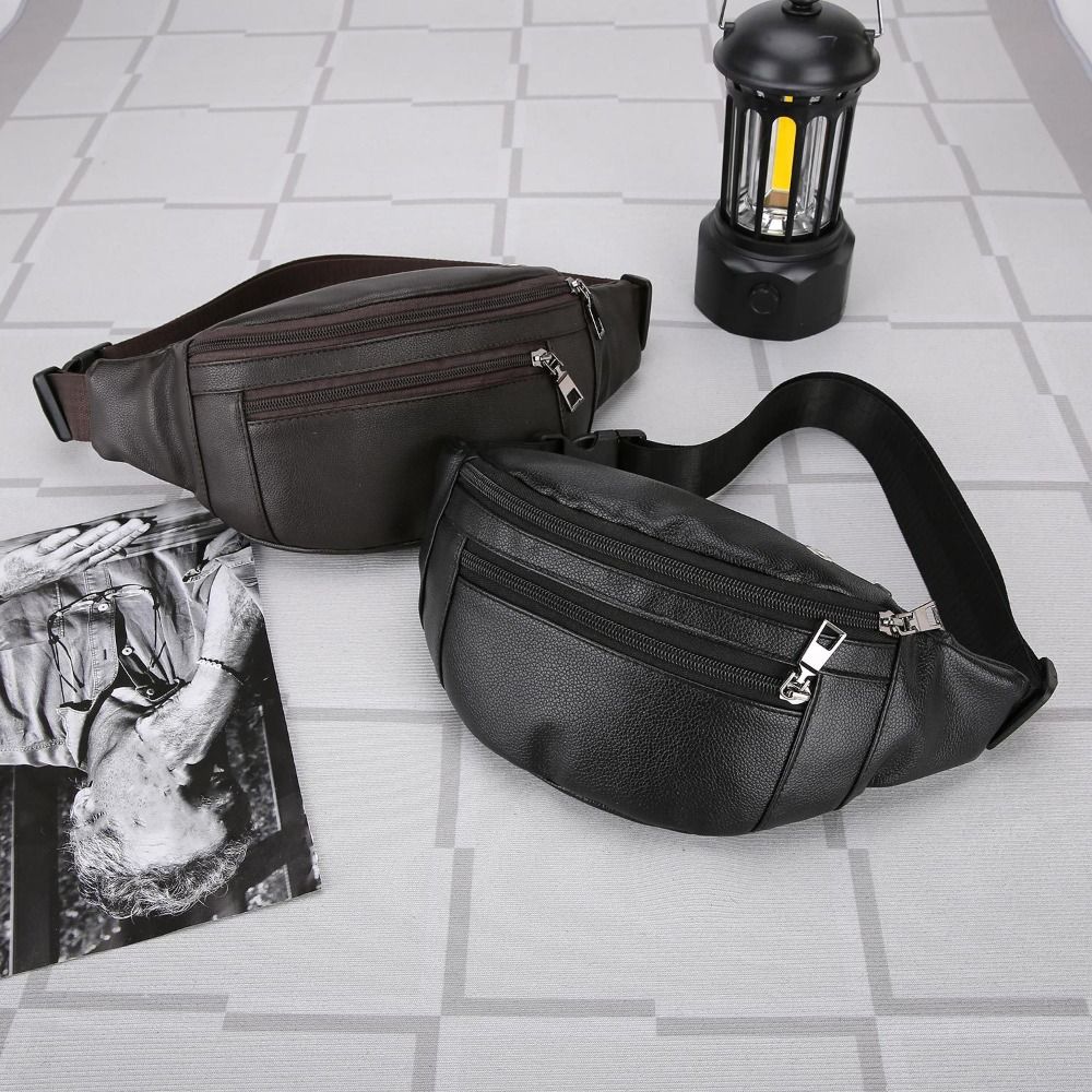 Multifunctional Crossbody Cash - Leather Work Bag Men avaliação e preço