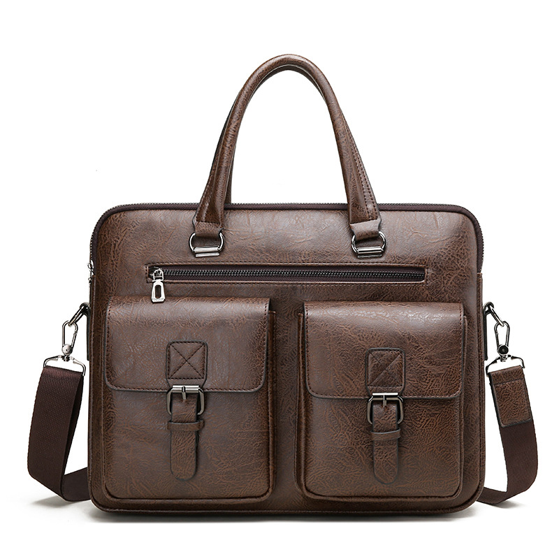 Luxury Brand Man Business Brie - Leather Work Bag Men avaliação e preço
