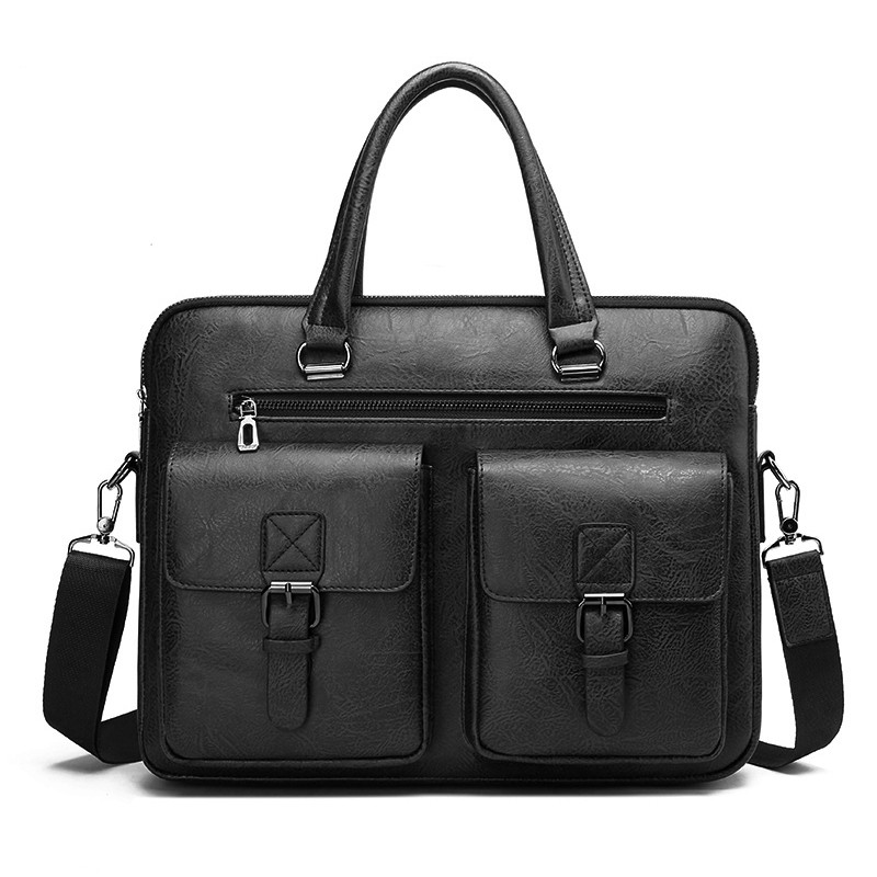 Luxury Brand Man Business Brie - Leather Work Bag Men avaliação e preço