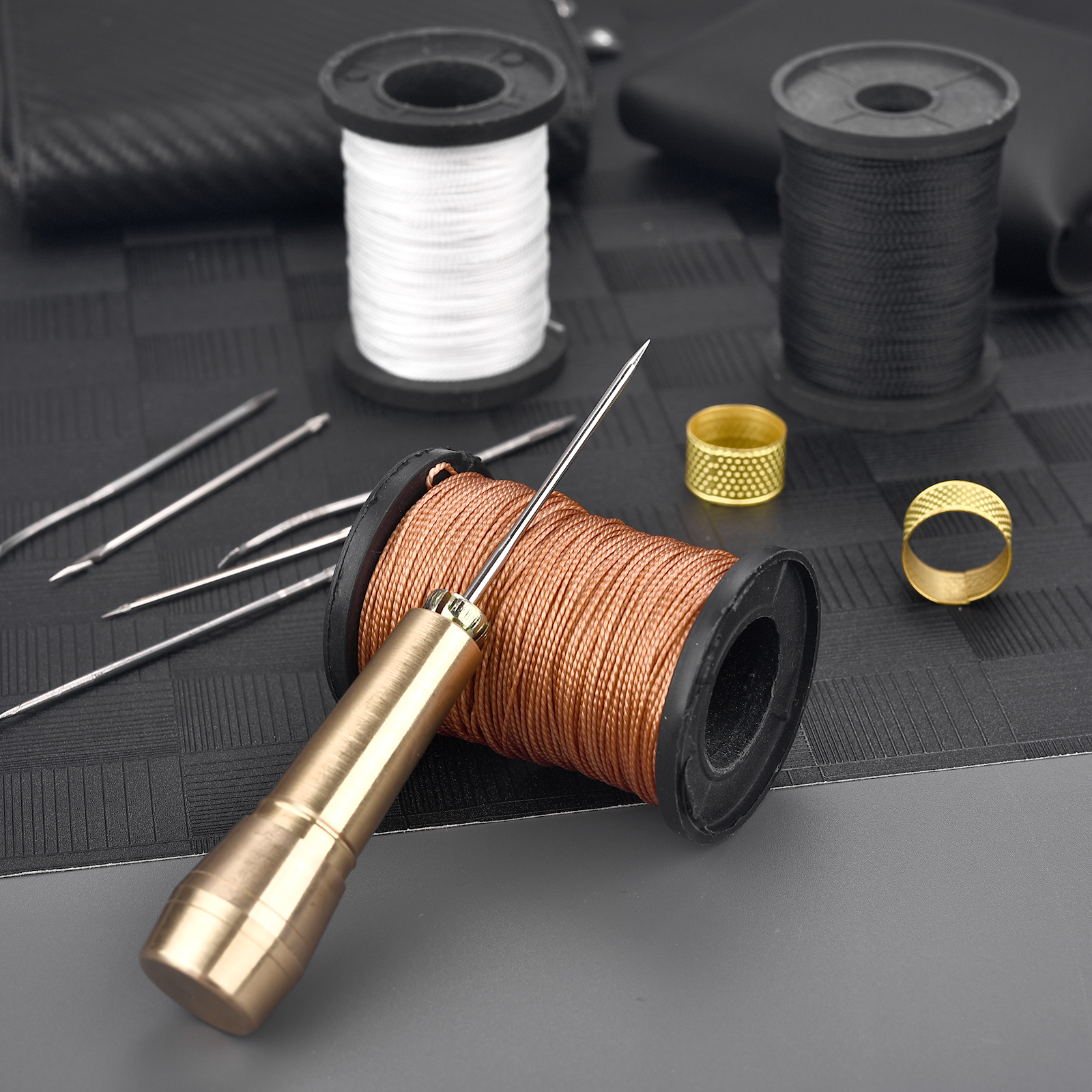 Leather Sewing Kit DIY Leather - Leatherwork Needles avaliação e preço