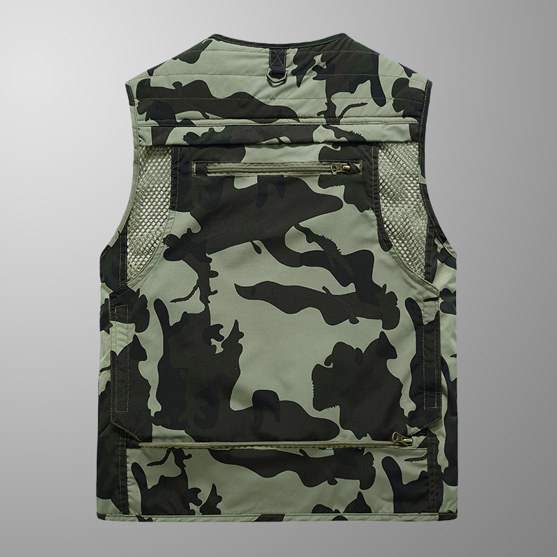 Embroidered Vest Fishing Cloth - Leather Work Vest For Men avaliação e preço