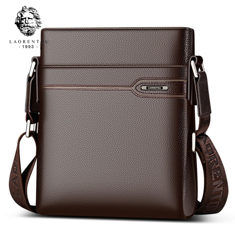 LAORENTOU Men Genuine Leather  - Leather Work Bag Men avaliação e preço