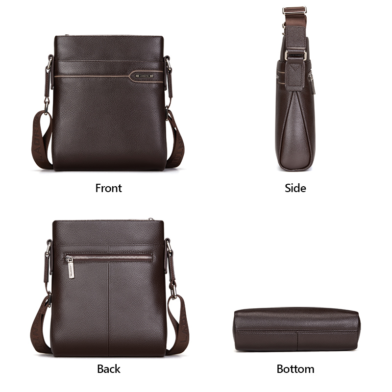 LAORENTOU Men Genuine Leather  - Leather Work Bag Men avaliação e preço