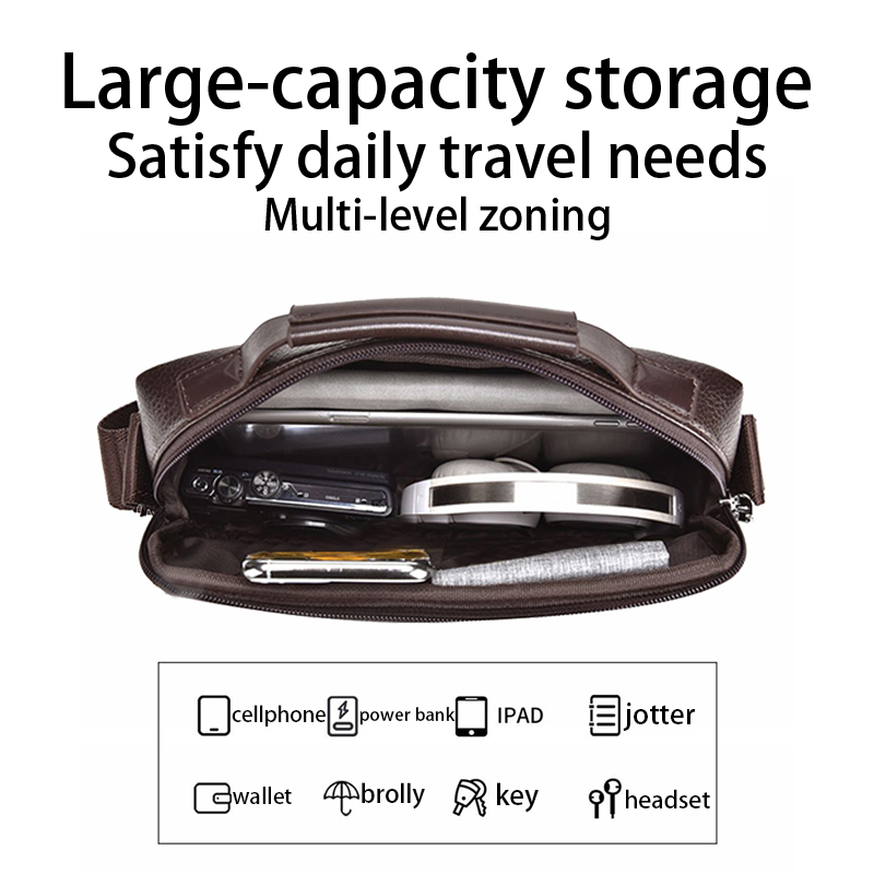 Durable Wear-resistant Two-ton - Leather Work Bag Men avaliação e preço