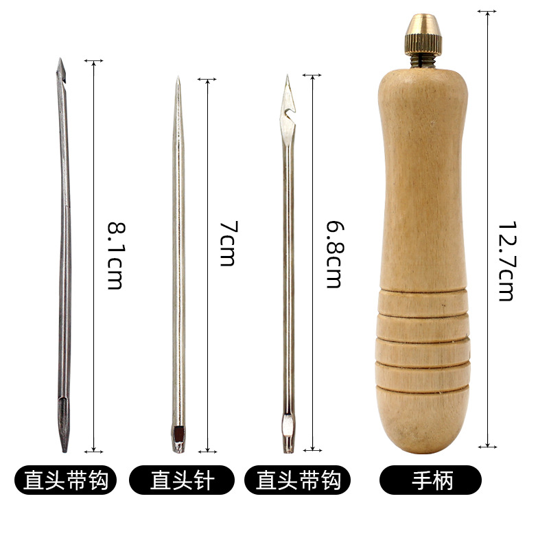 1Set DIY Leather Sewing Awl Ne - Leatherwork Needles avaliação e preço