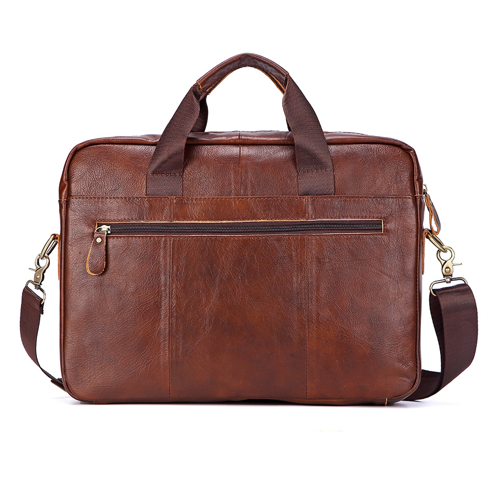 Men Genuine Leather Handbag Fa - Leather Work Bag Men avaliação e preço
