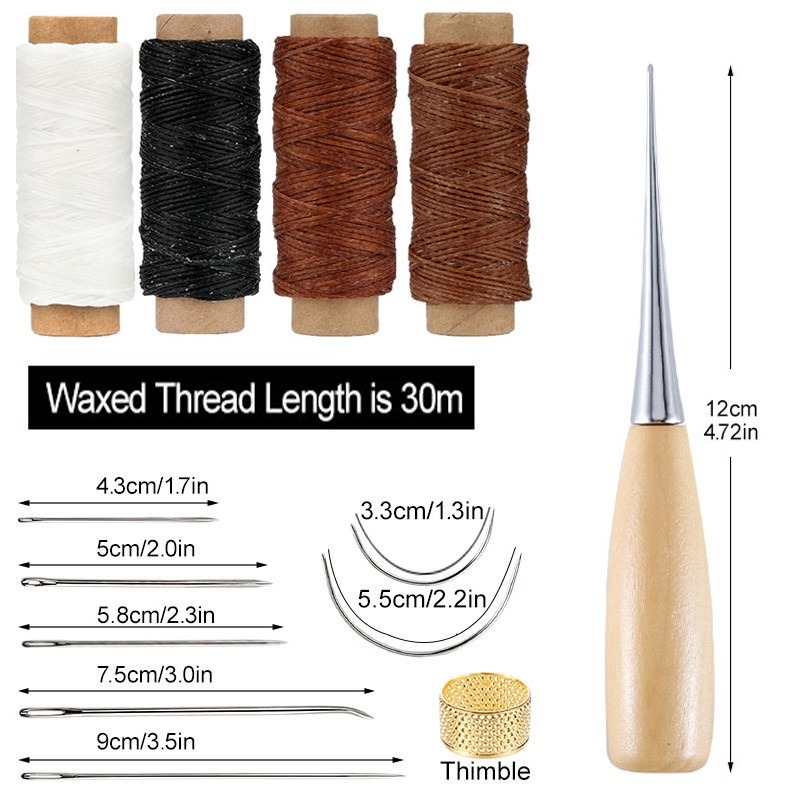 13 Pcs Leather Sewing Set Hand - Leatherwork Needles avaliação e preço