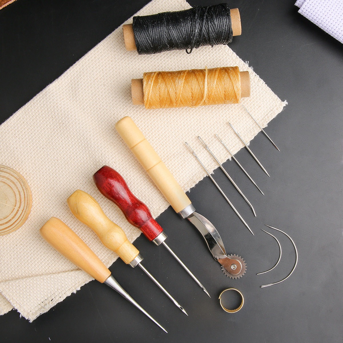 13 Pcs Leather Sewing Set Hand - Leatherwork Needles avaliação e preço