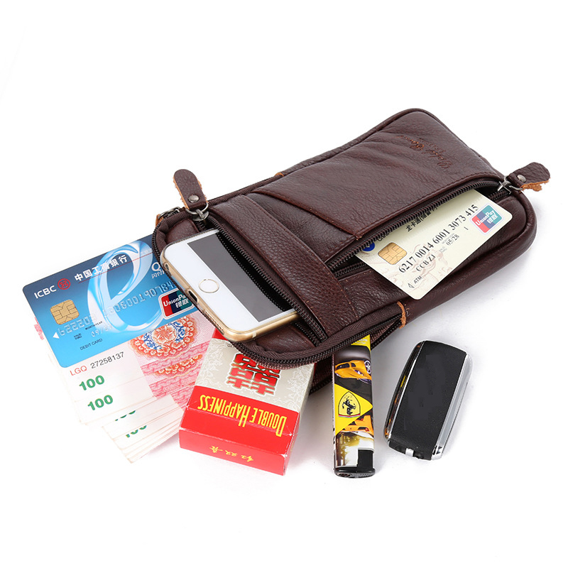 Men's Genuine Leather Crossbod - Leather Work Bag Men avaliação e preço