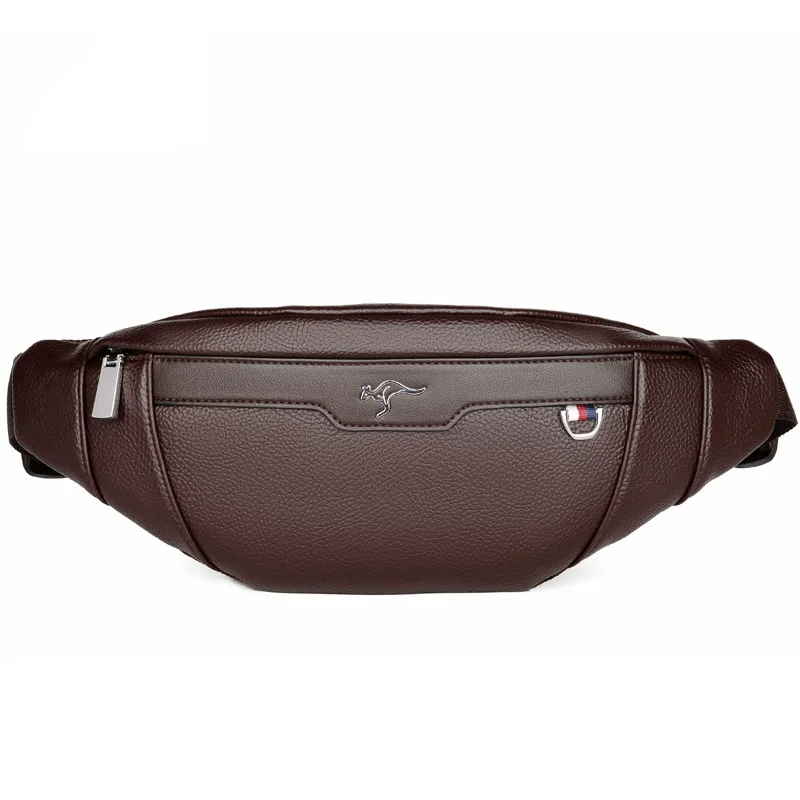 Business Leather Waist Bag Mul - Leather Work Bag Men avaliação e preço