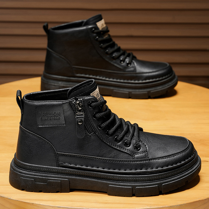 High top boots men's shoes aut - Leatherworking Items avaliação e preço
