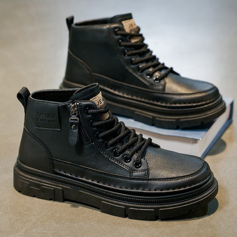High top boots men's shoes aut - Leatherworking Items avaliação e preço