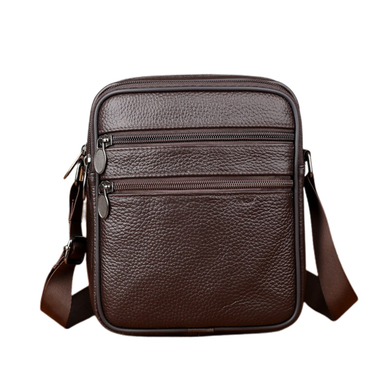Men's Shoulder Messenger Bag C - Leather Work Bag Men avaliação e preço