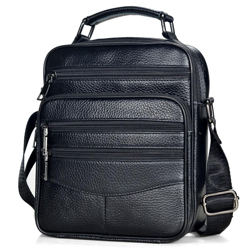 Men Genuine Leather Handbags M - Leather Work Bag Men avaliação e preço