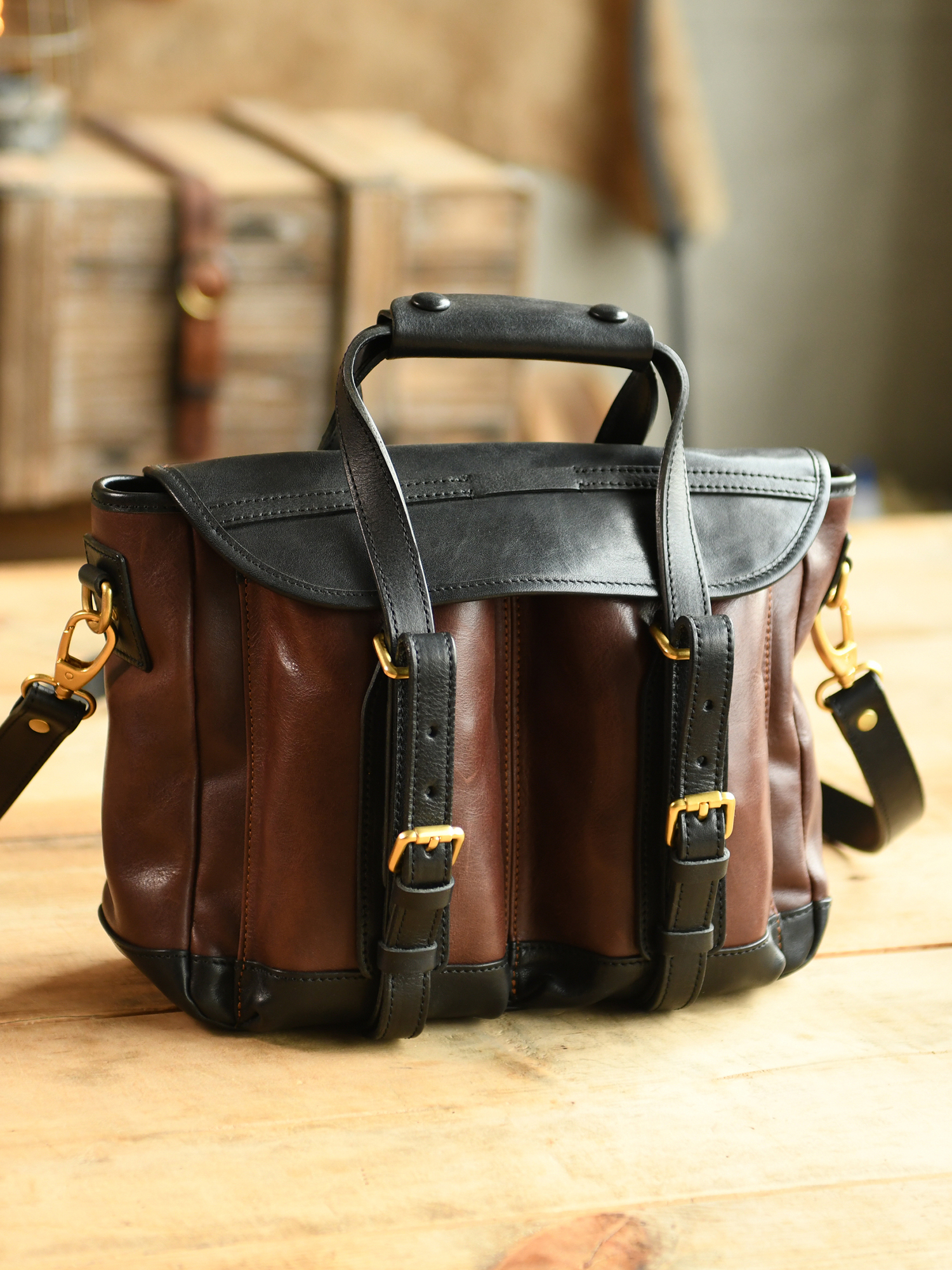 Vintage high quality first lay - Leather Work Bag Men avaliação e preço