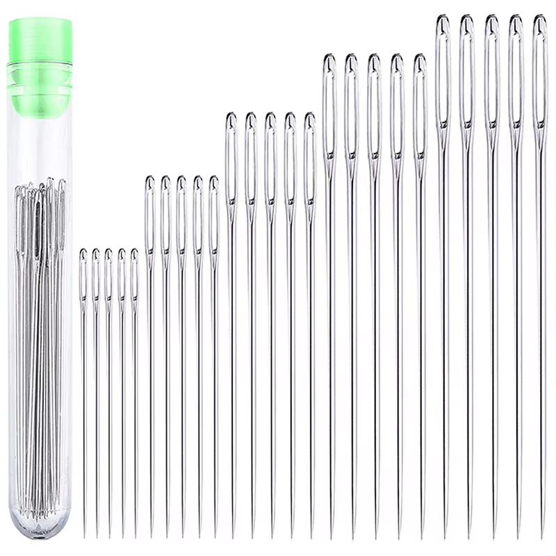 25 Pcs Large Eye Stitching Nee - Leatherwork Needles avaliação e preço