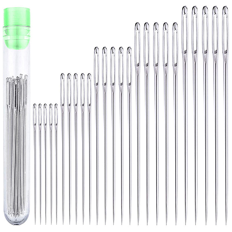 25 Pcs Large Eye Stitching Nee - Leatherwork Needles avaliação e preço