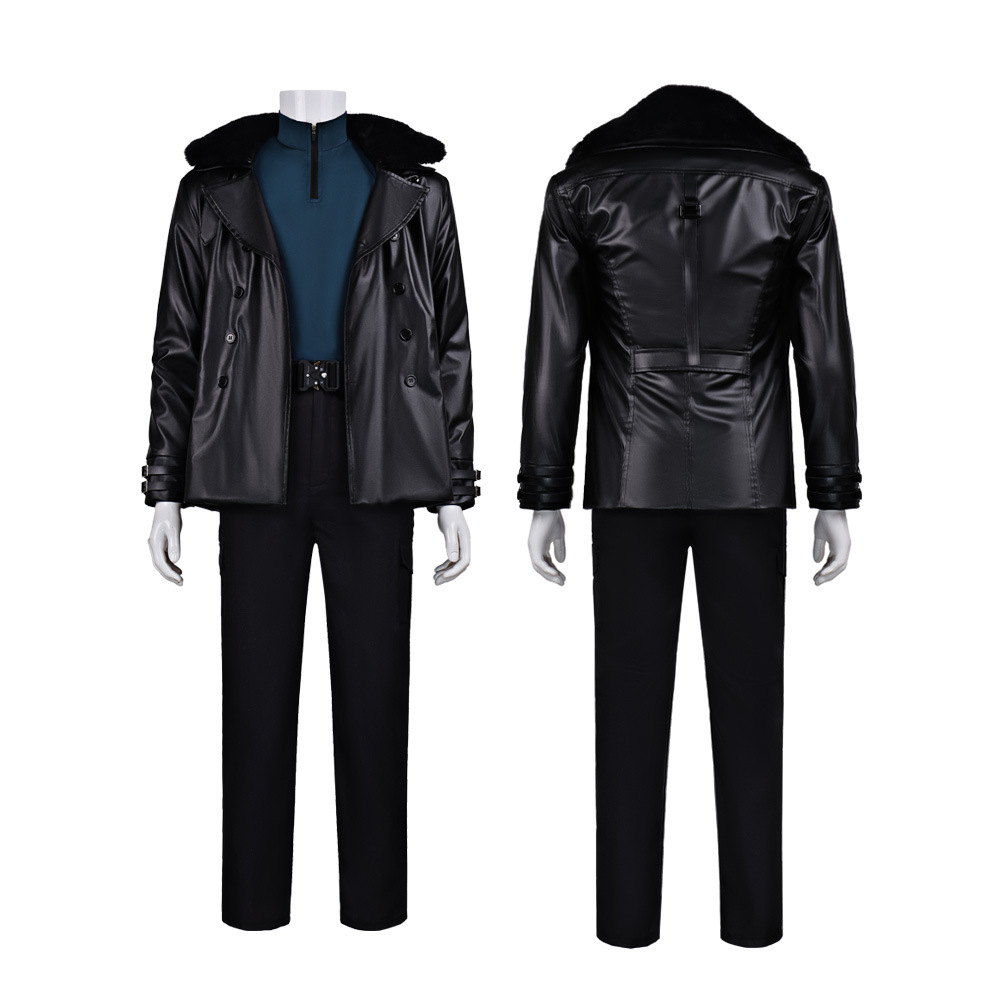 Game Leon Kennedy Re9 Evil Cos - Leather Work Jacket avaliação e preço