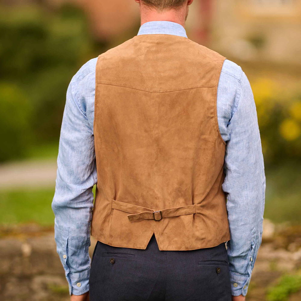 Work vest for men new arrival  - Leather Work Vest For Men avaliação e preço