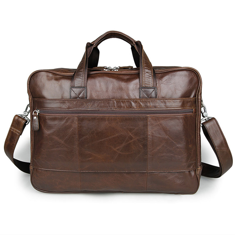 LACHIOUR Genuine Leather Men B - Leather Work Bag Men avaliação e preço